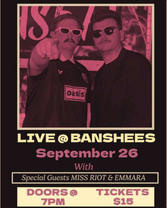 Performing at banshees bar on 26 September with the idle minds and miss riot